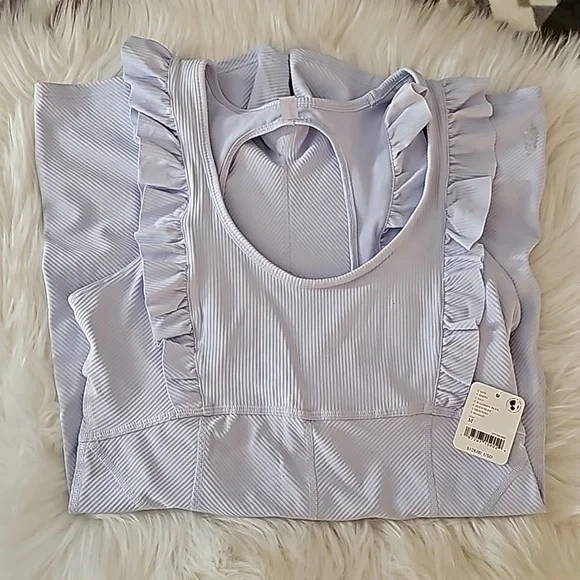 🎉HP NWT Free People Movement Ruffle Me Up One-piece Shortie - Size  L - Picture 10 of 17